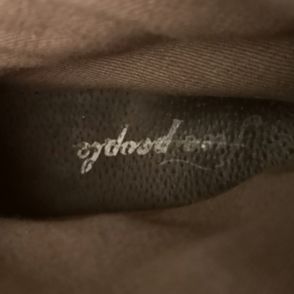 FREE PEOPLE Bohemian Laceup Ankle Boots Distressed Leather/Suede EU 38 US 7.5 - Picture 4 of 11